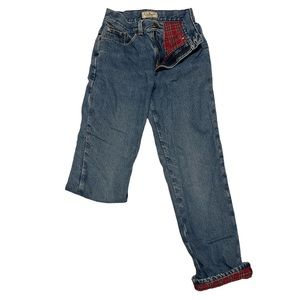 LL. Bean Double Layer Flannel Jeans